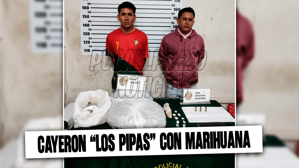 Cayeron «Los Pipas» con marihuana, pasta básica de cocaína y&nbsp;municiones